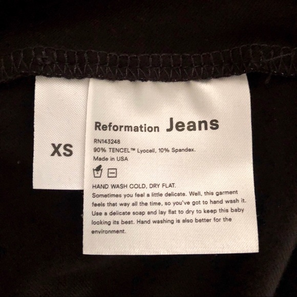 NWT✨Reformation Lou Black Midi Dress Size Size XS - Picture 7 of 7